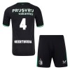 Conjunto (Camiseta+Pantalón Corto) Feyenoord Rotterdam Geertruida 4 Segunda Equipación 2024-25 - Niño